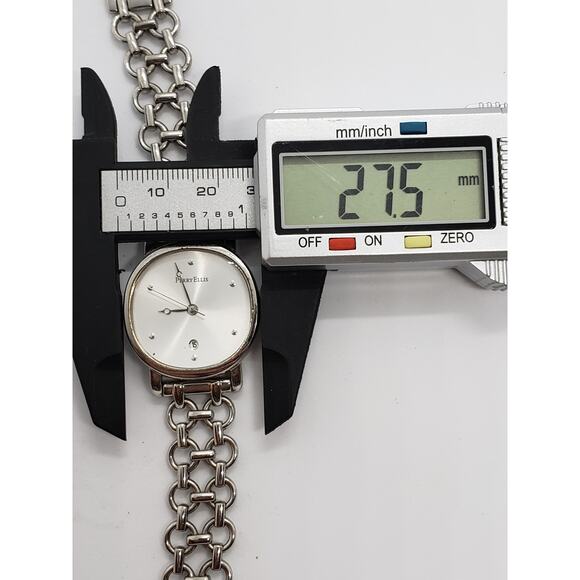 Perry Ellis women's watch. PEL0007. White iridescent face. Calendar date on face - Picture 4 of 5